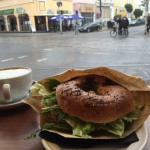 Bagel mit Blick